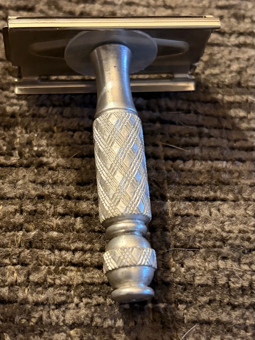 Gillette Silver Safety Razor Head vintage